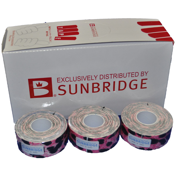 【箱売】FTSB-16-25RD (ヒョウ柄レッド、25mm、12個入り)(耐汗用)