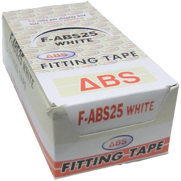 【箱売】フィッテングテープ F-ABS25(ホワイト）