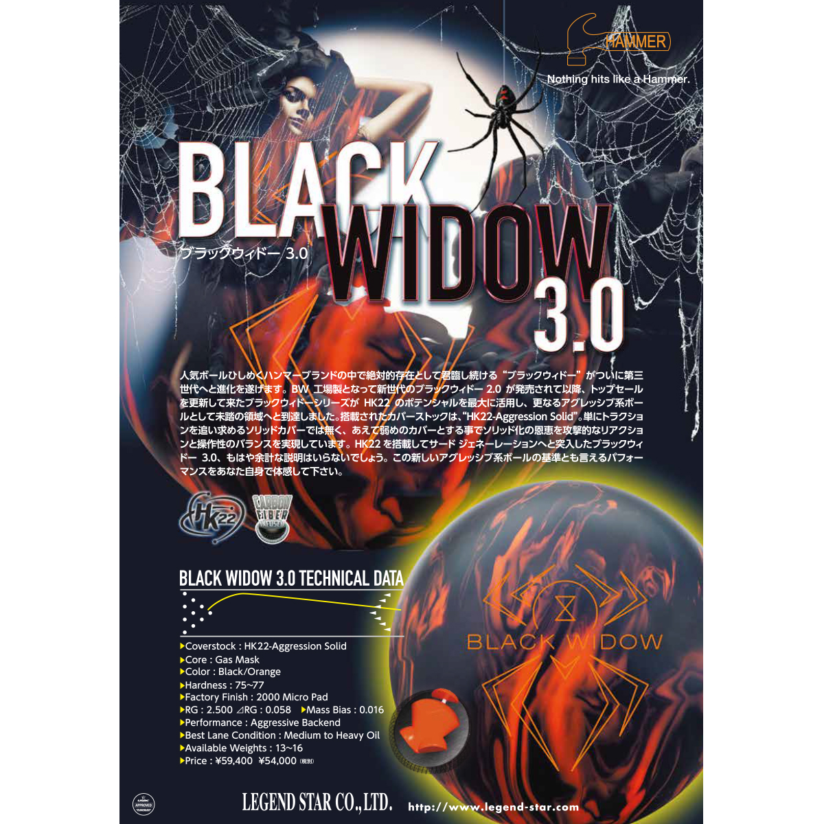 (ハンマー)ブラックウィドー3.0