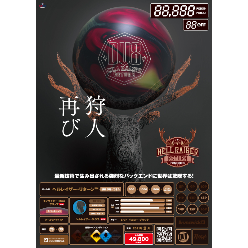Dv8 ヘルレイザー リターン Sb 21 364円 ボウリング用品通販 Bowlers Craft Noshiro Web Shop Dv8 ヘルレイザー リターン Sb 21 364円 ボウリング用品通販 Bowlers Craft Noshiro Web Shop