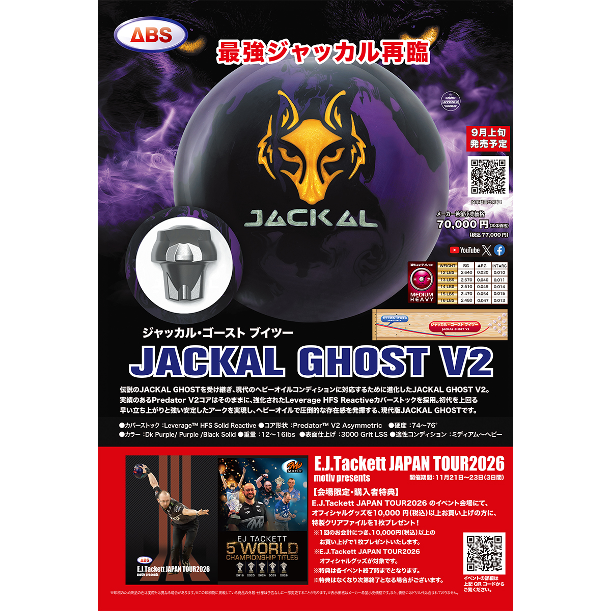 し*う様 モーティブ ジャッカルゴースト モーティブ)ジャッカル・ゴーストV2(予約受付中) [ABS] - 38,500円