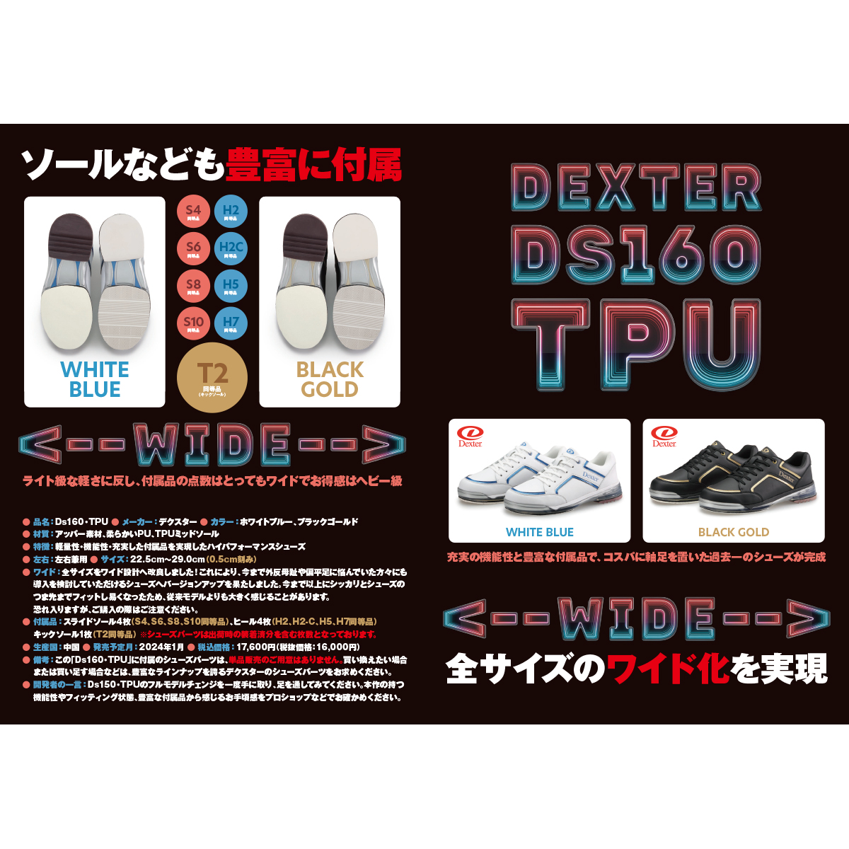 Ds160・TPU(ブラックゴールド・左右兼用)