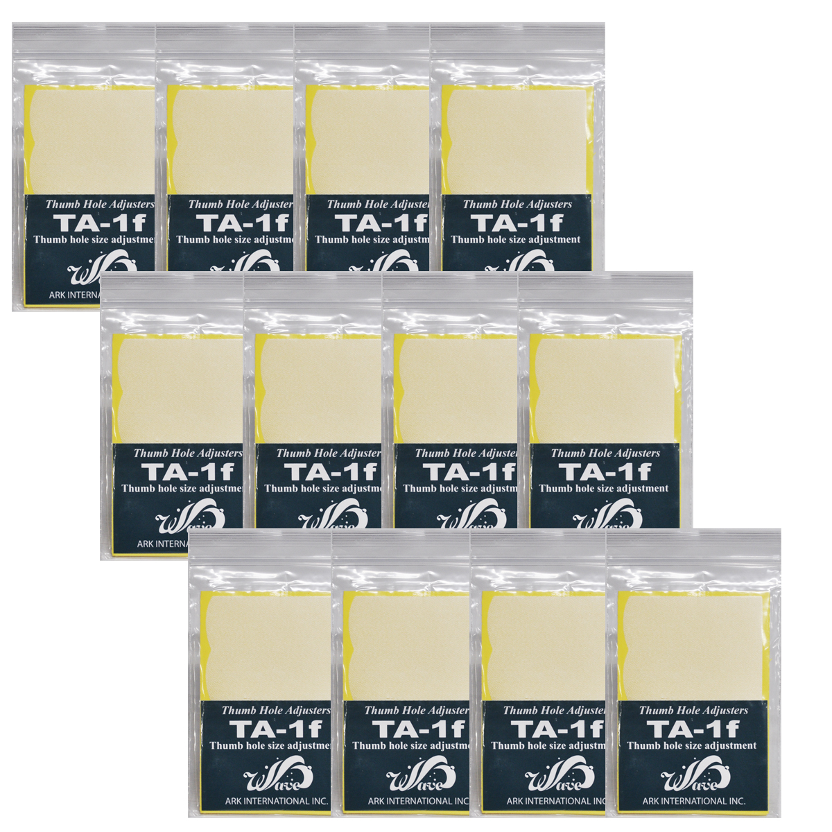 【12袋セット】TA-1f(3/4インチ)［白(光沢)・サテン調］