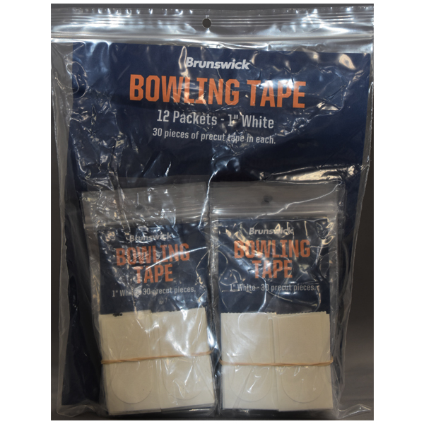 【箱売】BW ボウリングテープ(1inch・ホワイト、12パック入り)