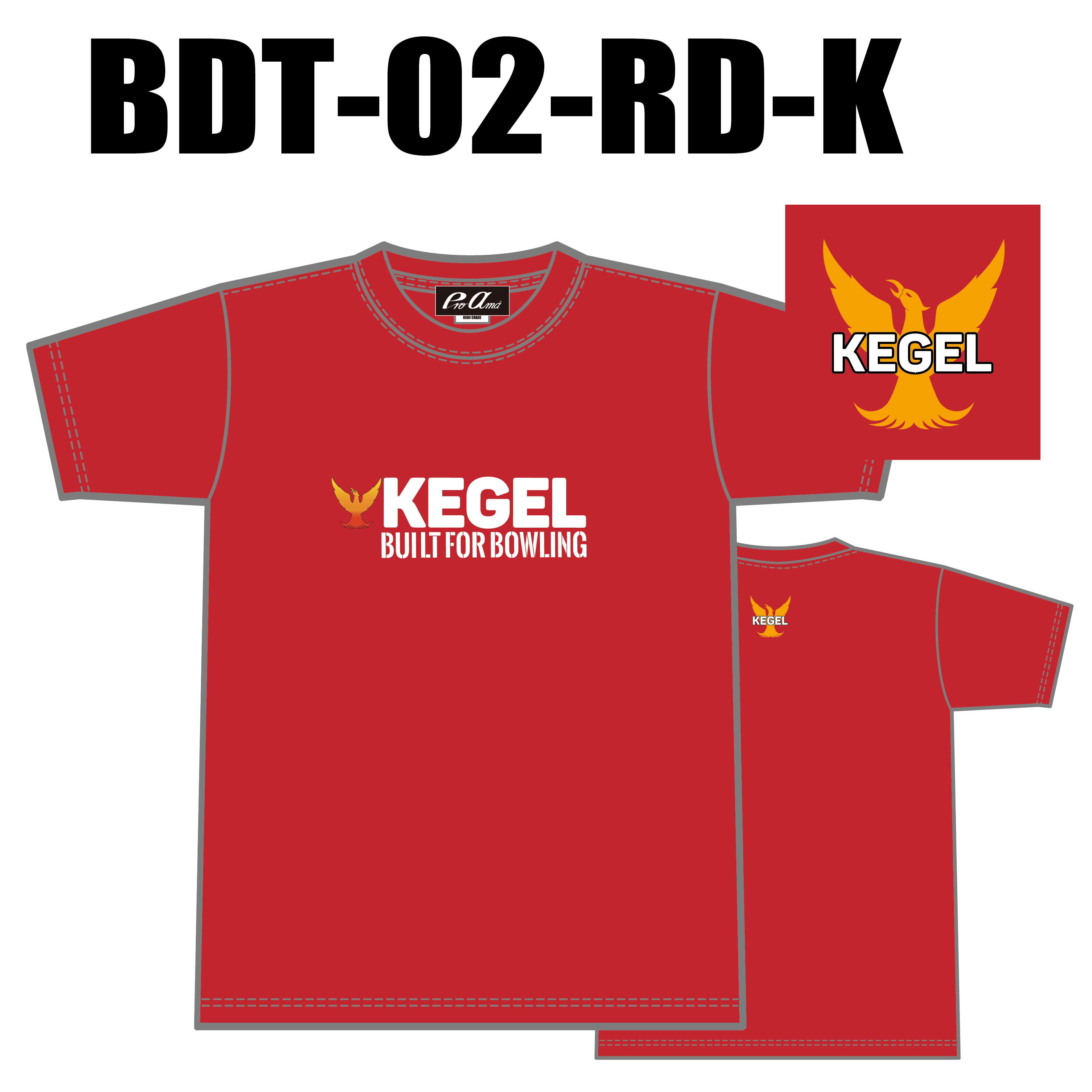 ブランドドライTシャツ BTD-02(ロゴ：KEGEL)