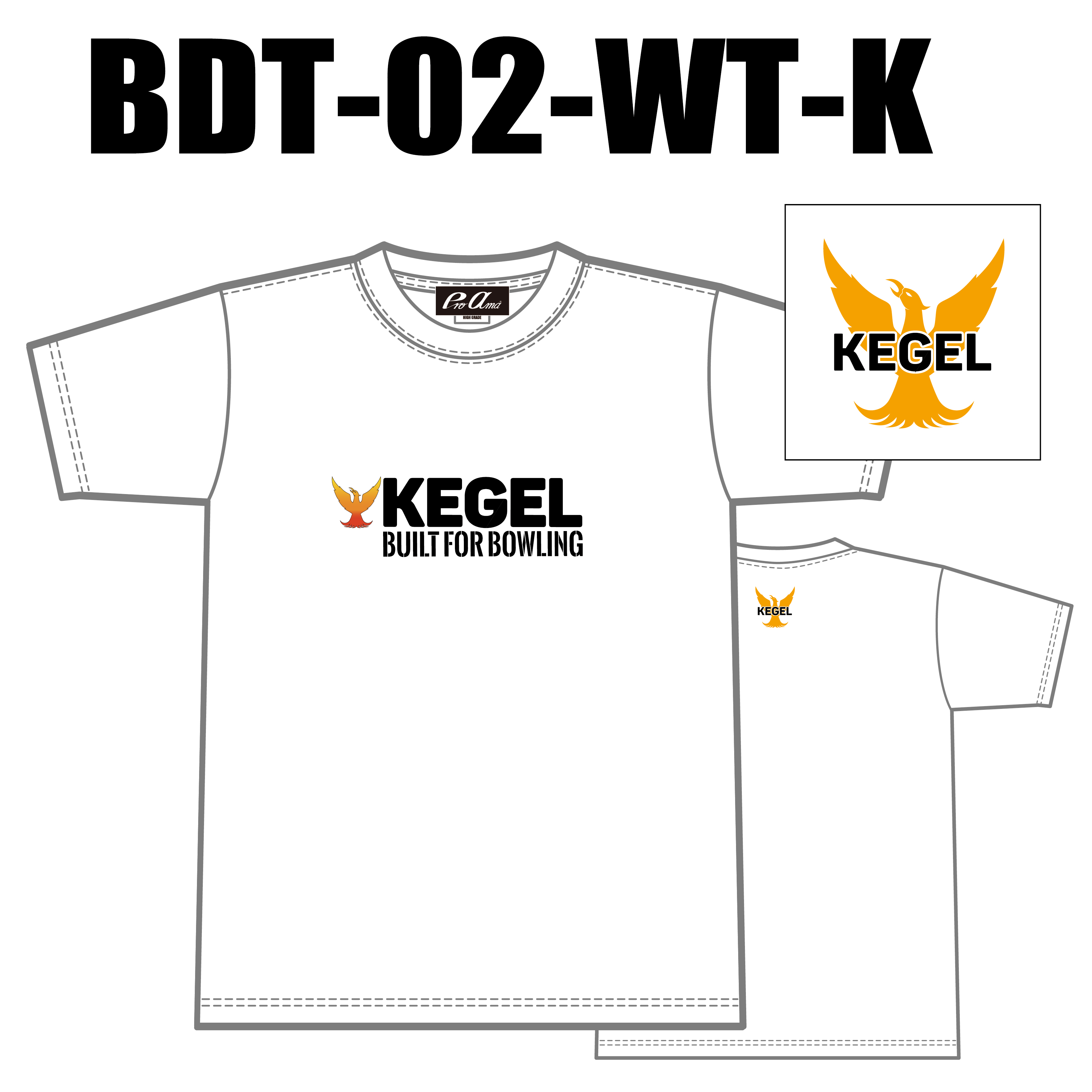 ブランドドライTシャツ BTD-02(ロゴ：KEGEL)