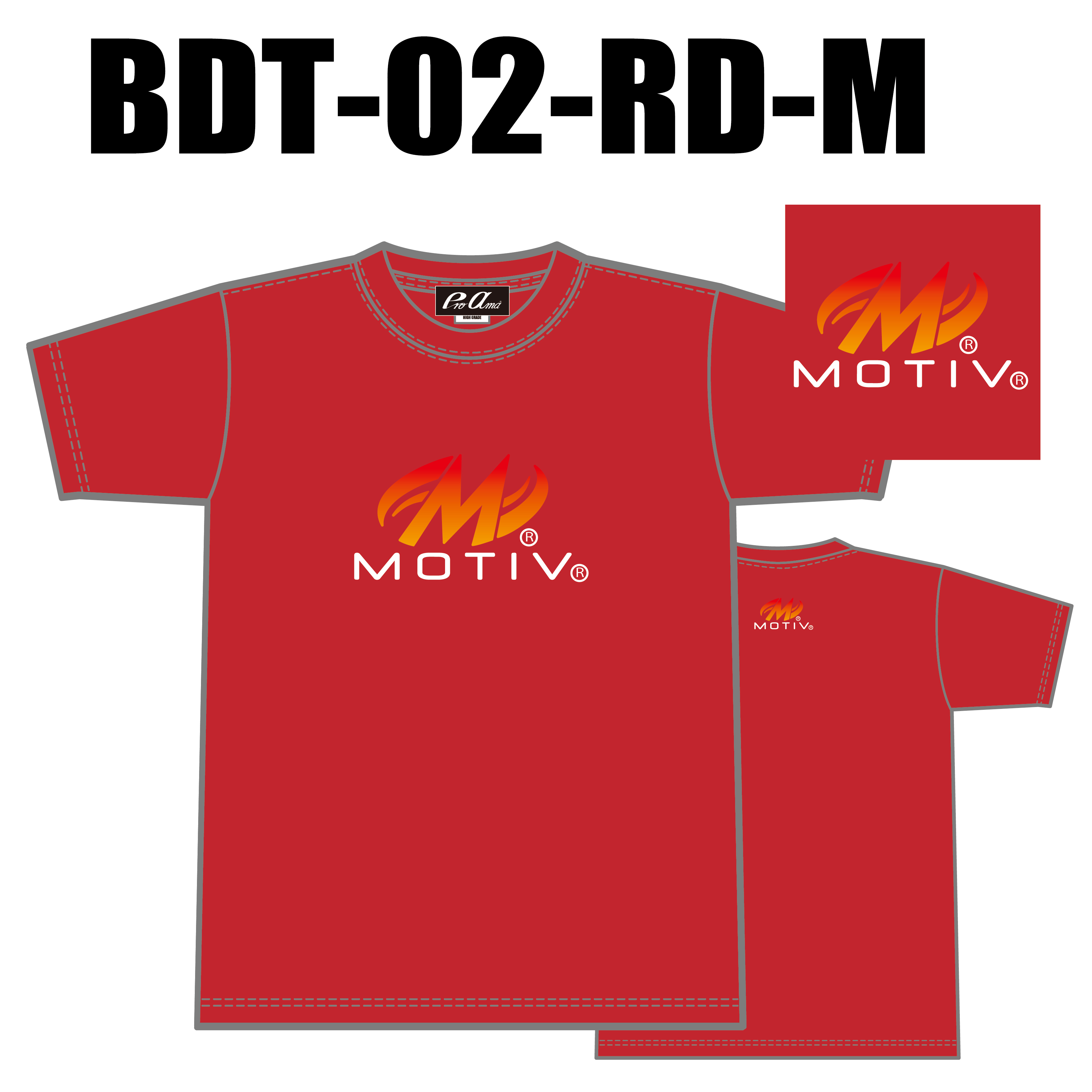 ブランドドライTシャツ BTD-02(ロゴ：MOTIV)