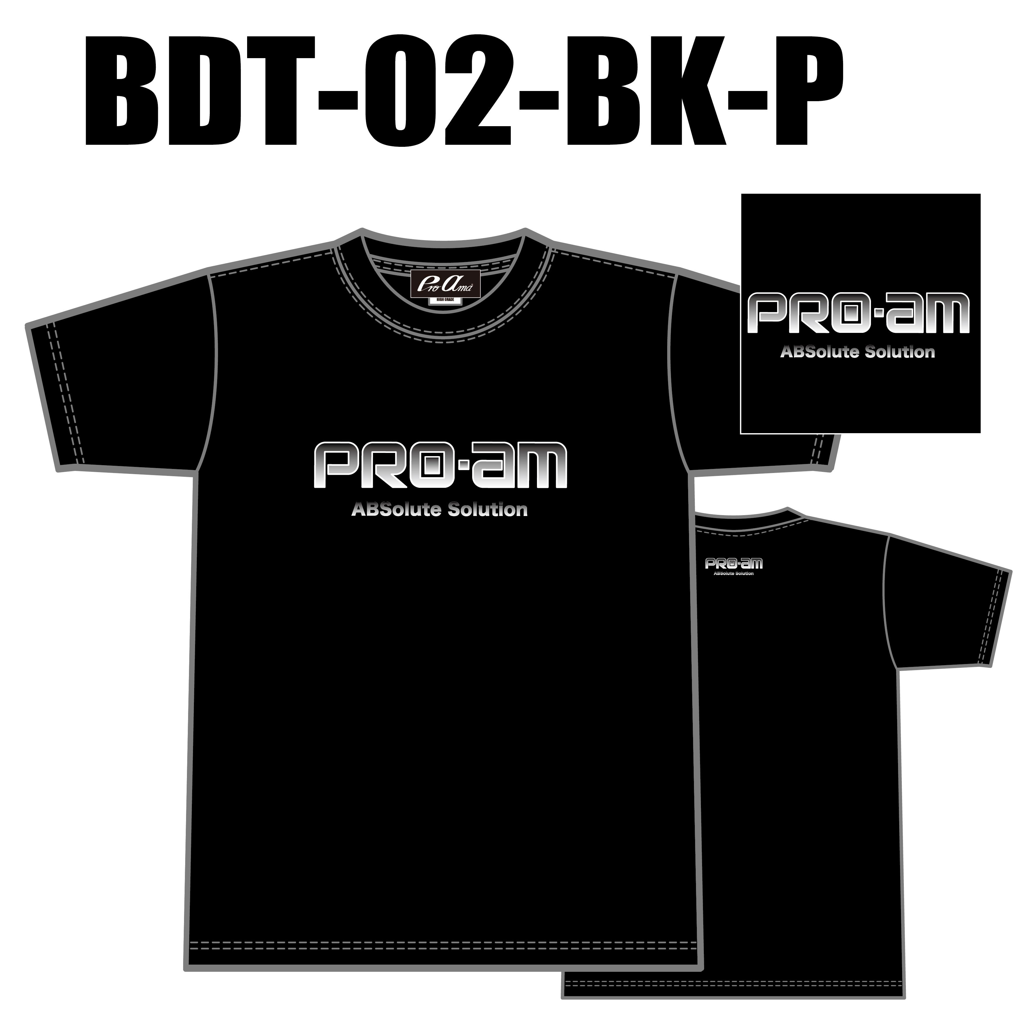 ブランドドライTシャツ BTD-02(ロゴ：PRO-am)