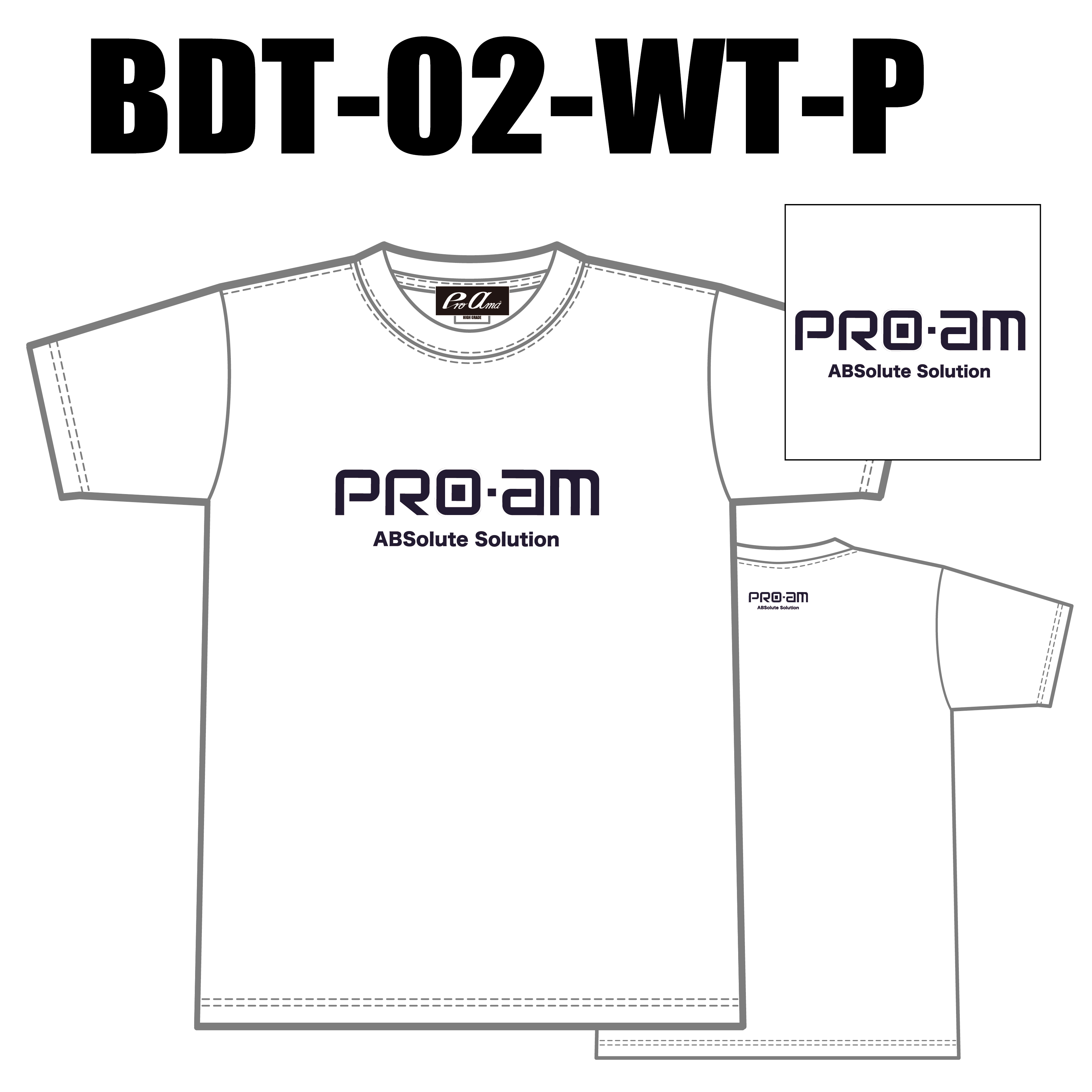 ブランドドライTシャツ BTD-02(ロゴ：PRO-am)