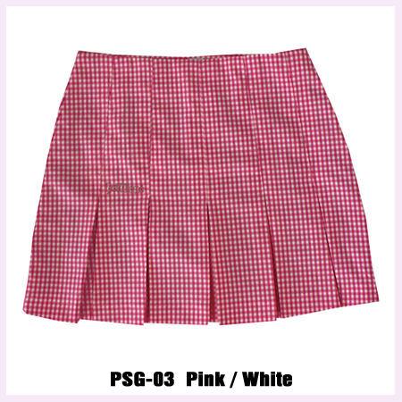 HELL BENT プリーツスカート PSG-03（ピンク/ホワイト）