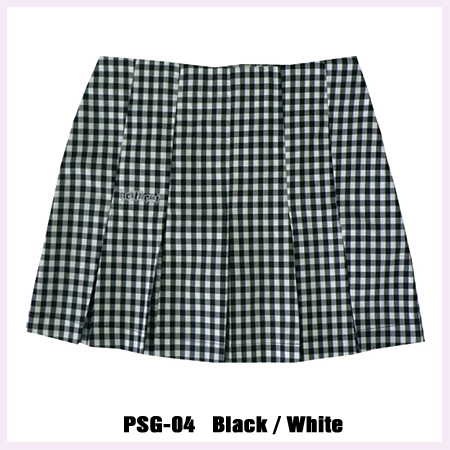 HELLBENT プリーツスカート PSG-04(ブラック/ホワイト)